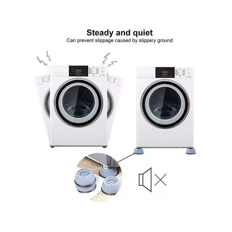Soporte Antivibración para Lavadora y Secadora – Estabilidad, silencio y protección en un solo producto. Soporte Antivibración para Lavadora y Secadora – Estabilidad, silencio y protección en un solo producto.