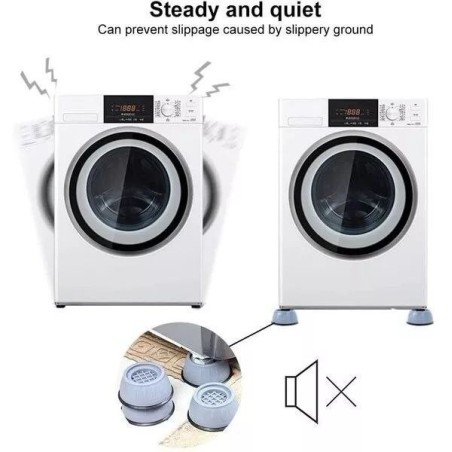 Soporte Antivibración para Lavadora y Secadora – Estabilidad, silencio y protección en un solo producto.