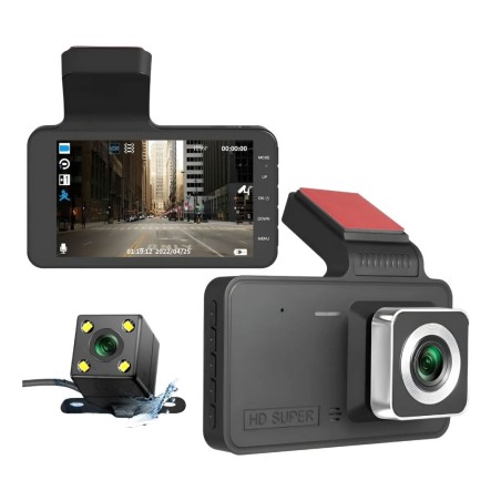 Cámara Retrovisor para Auto 1080p – Frontal y Trasera con Visión Nocturna