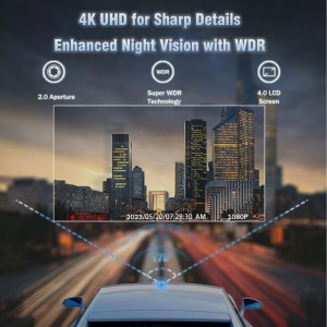 Cámara Retrovisor para Auto 1080p – Frontal y Trasera con Visión Nocturna