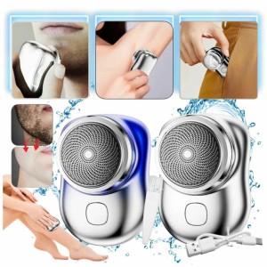 mini rasuradora eléctrica portátil recargable mujer hombre viaje piel sensible