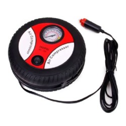 Mini compresor portátil inflador llantas auto 12v compacto viaje emergencia inflable