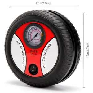Mini compresor portátil inflador llantas auto 12v compacto viaje emergencia inflable
