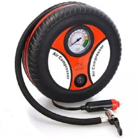 Mini compresor portátil inflador llantas auto 12v compacto viaje emergencia inflable