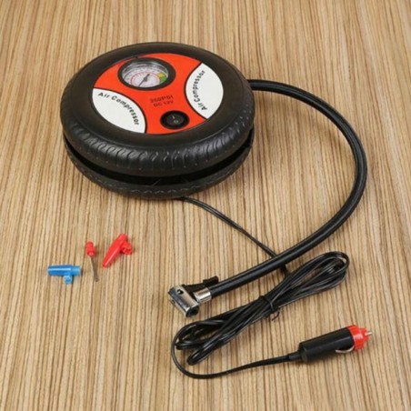 Mini compresor portátil inflador llantas auto 12v compacto viaje emergencia inflable