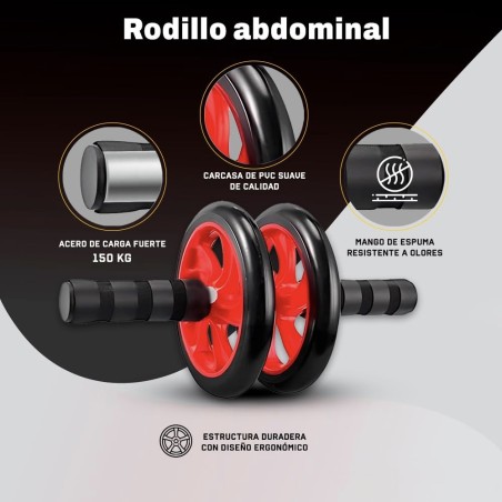 kit entrenamiento 7 en 1 abdominales ejercicio en casa rueda banda cuerda push up