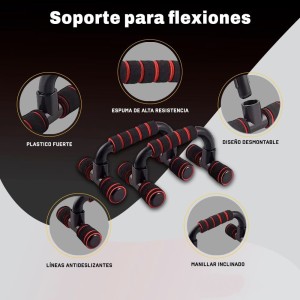 kit entrenamiento 7 en 1 abdominales ejercicio en casa rueda banda cuerda push up