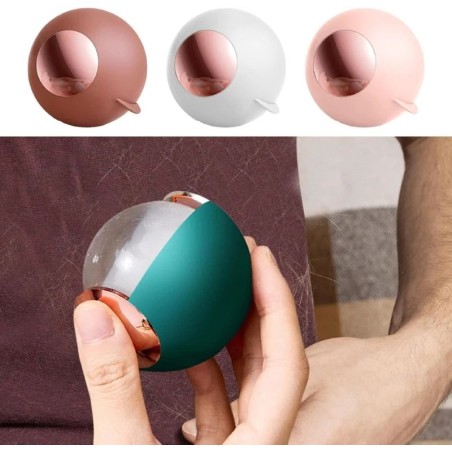 Quita pelusa redondo portátil mascotas ropa muebles reutilizable adhesivo