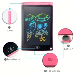 tablet lcd dibujo escritura niños pizarra digital didáctica reutilizable