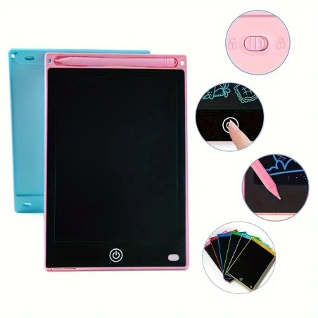 tablet lcd dibujo escritura niños pizarra digital didáctica reutilizable