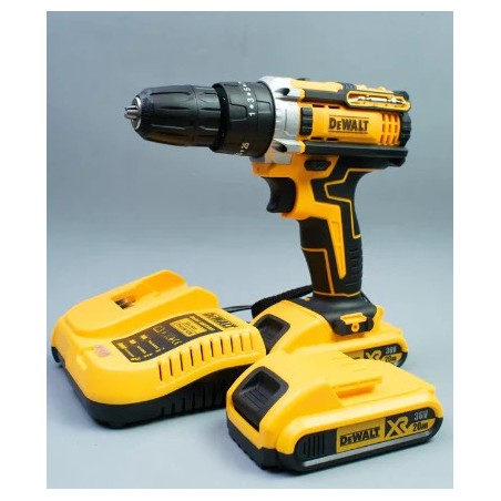 Taladro Inalámbrico DEWALT 20V + 2 Baterías y Maletín Profesional
