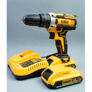 Taladro Inalámbrico DEWALT 20V + 2 Baterías y Maletín Profesional