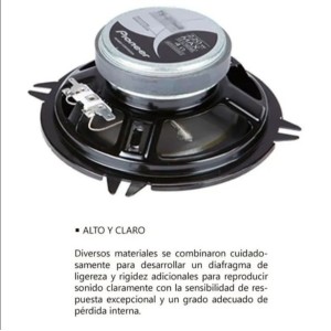 Parlantes Pioneer 6 pulgadas auto woofer tweeter