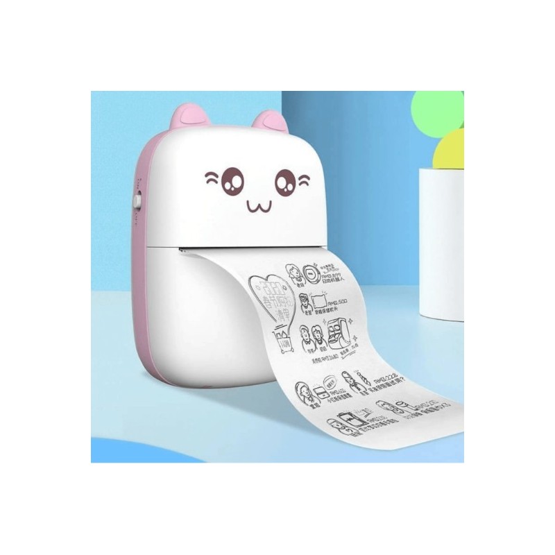 impresora térmica rosa portátil bluetooth 200dpi sin tinta impresora térmica rosa portátil bluetooth 200dpi sin tinta