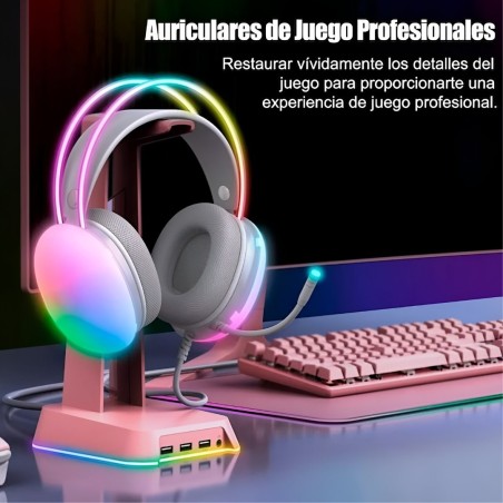 auriculares gamer onikuma x25 sonido 7.1 rgb multiplataforma