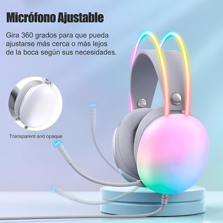 auriculares gamer onikuma x25 sonido 7.1 rgb multiplataforma