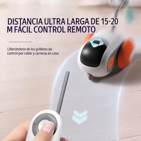 juguete carro electrico para gatos control remoto inteligente
