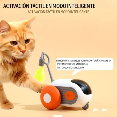 juguete carro electrico para gatos control remoto inteligente