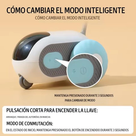 juguete carro electrico para gatos control remoto inteligente