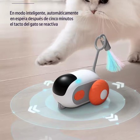 juguete carro electrico para gatos control remoto inteligente