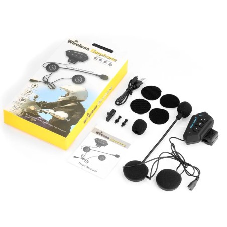 auriculares bluetooth casco motocicleta manos libres hd